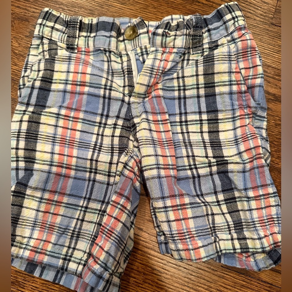 Janie and Jack Toddler Boy Plaid Shorts 3T